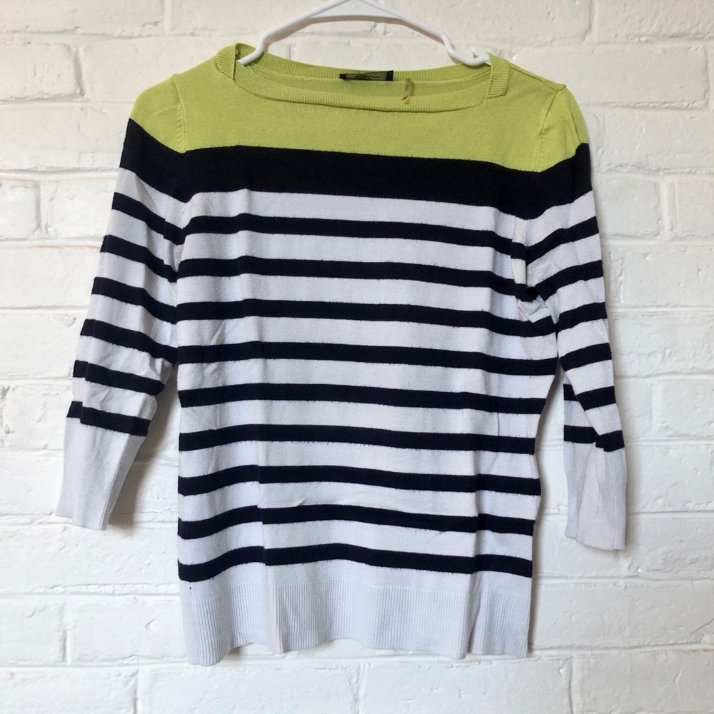 Striped 3/4 Sleeve Top